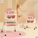 3in1 Baby Feeding High Chair - E500(Pink)