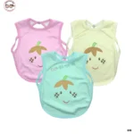 Leaf Printed Cotton Bibs - L