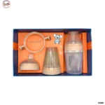Heartbaby 3in1 Luxury Silicone Feeding Set - Pink