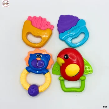 Coay Baby Teether Rattles Set - 4Pcs