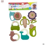 Baby Rattle Teether Set - 7Pcs
