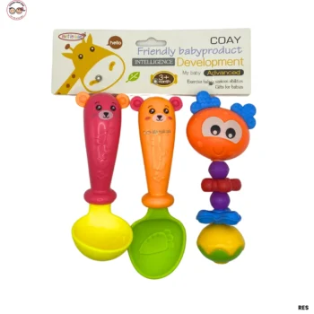 Coay Baby Teether Rattles Set - 3Pcs