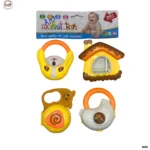 Baby Rattle Teether Set - 4Pcs