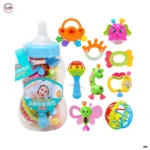 9pcs Baby Rattles Set with Jar
