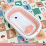 Premium Baby Folding Bath Tub - Pink