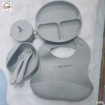 Baby Complete Feeding Set - Silver Grey