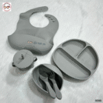 Baby Complete Feeding Set - Silver Grey