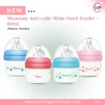 Momeasy Anti-colic Wide-Neck Plastic Feeder - 60mL