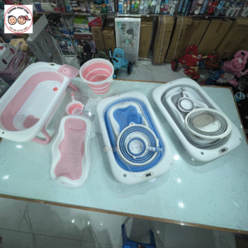 Foldable Silicon Baby Bathtub Set(5pcs)