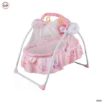 Electric Remote Control Baby Cradle - Pink