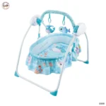 Electric Remote Control Baby Cradle - Blue