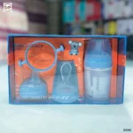 Heartbaby 3in1 Luxury Silicone Feeding Set - Blue