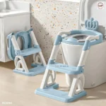 Baby Potty Training Seat With Ladder - Blue
