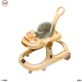 BMW BABYGO Multifunctional Baby Walker - Peach Orange
