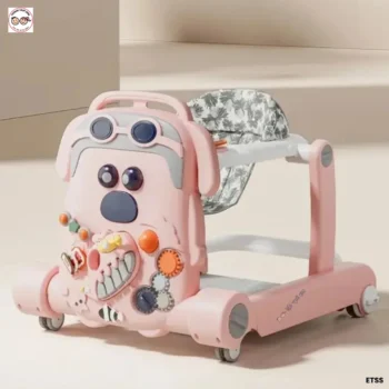 Push and Pull Multi-functional Musical Baby Walker - Pink