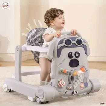 Push and Pull Multi-functional Musical Baby Walker - Grey