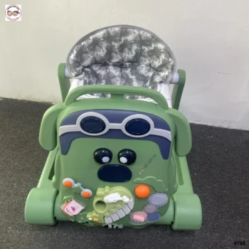 Push and Pull Multi-functional Musical Baby Walker - Green