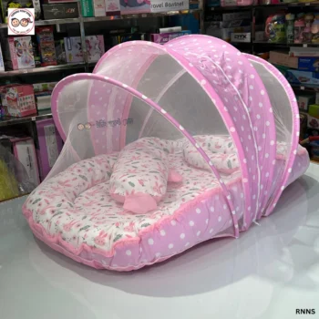 Baby Bedding Set with Mosquito Net - Thailand(Pink)