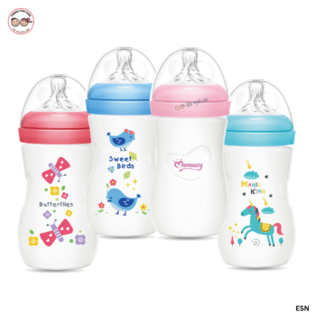 Momeasy Anti-colic Wide-Neck Plastic Feeder - 240mL