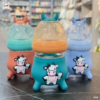 Silicon Coverd Baby Glass Feeder - 120mL