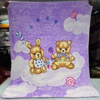 Double Layer Winter Baby Blanket - Deep Lavender