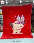 Double Layer Winter Baby Blanket - Red Pokkie