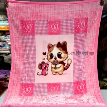 Double Layer Winter Baby Blanket - Pink