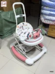 Multi-functional Rocking Style Musical Baby Walker - Pink