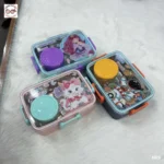 2 Grid Spill Free Leakproof Stainless Steel Lunch Box - 600ml
