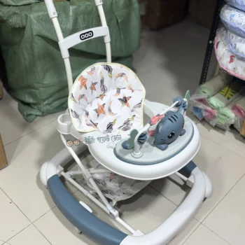 Multi-functional Rocking Style Musical Baby Walker - Blue