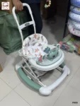 Multi-functional Rocking Style Musical Baby Walker - Green