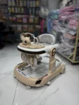 Multi-functional Car Style Musical Baby Walker - vanilla