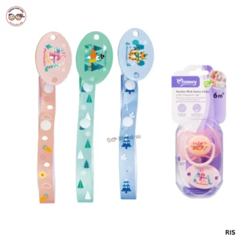 Momeasy Silicone Pacifier with Pacifier Clip - 6m+