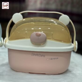 Baby Bottle Drying Storage Box - Pink