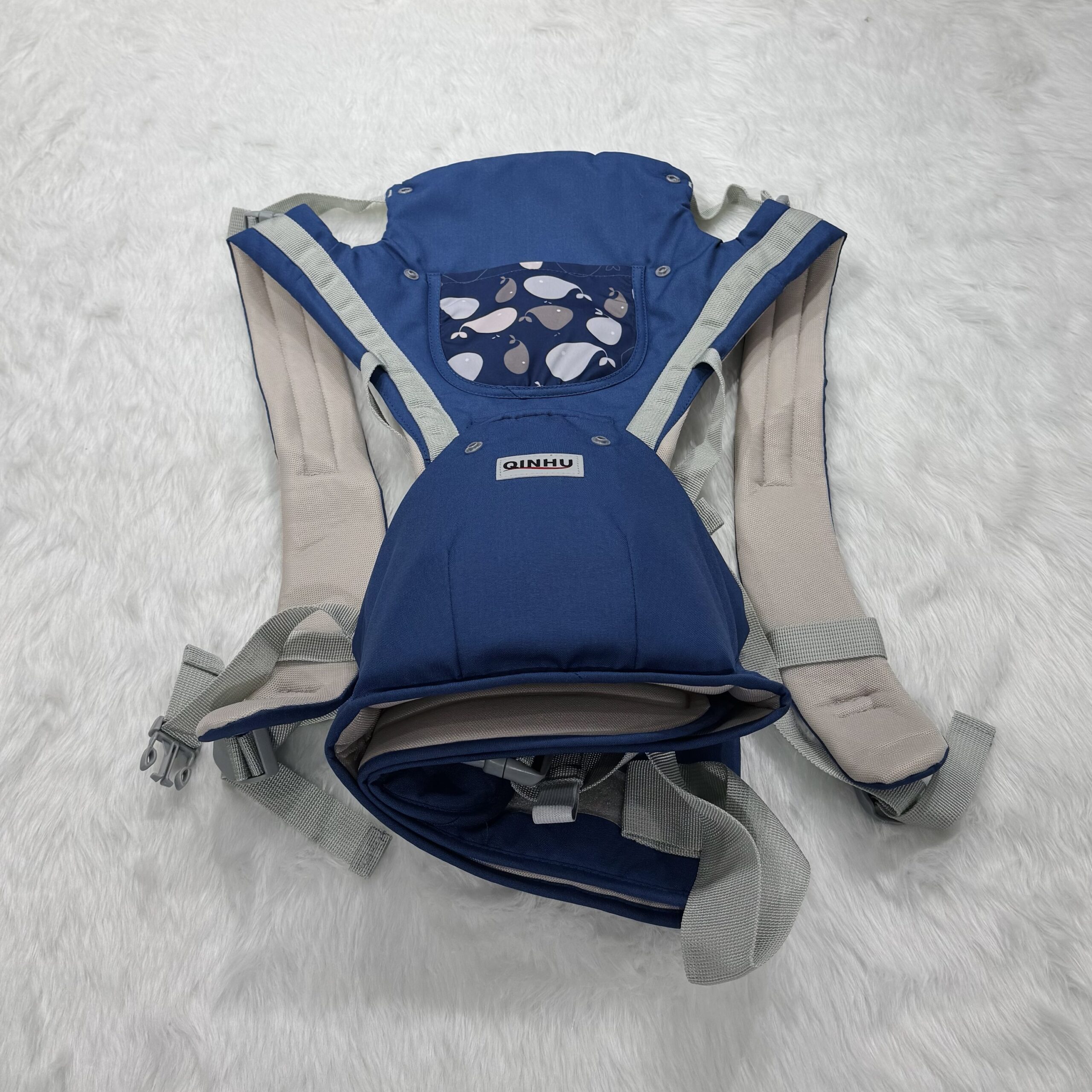 QINHU Premium Baby Carrier - Navy Blue