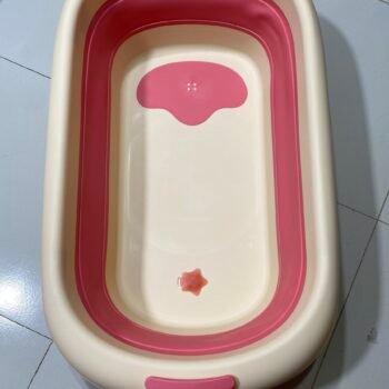 Foldable Baby Bathtub - Hot pink