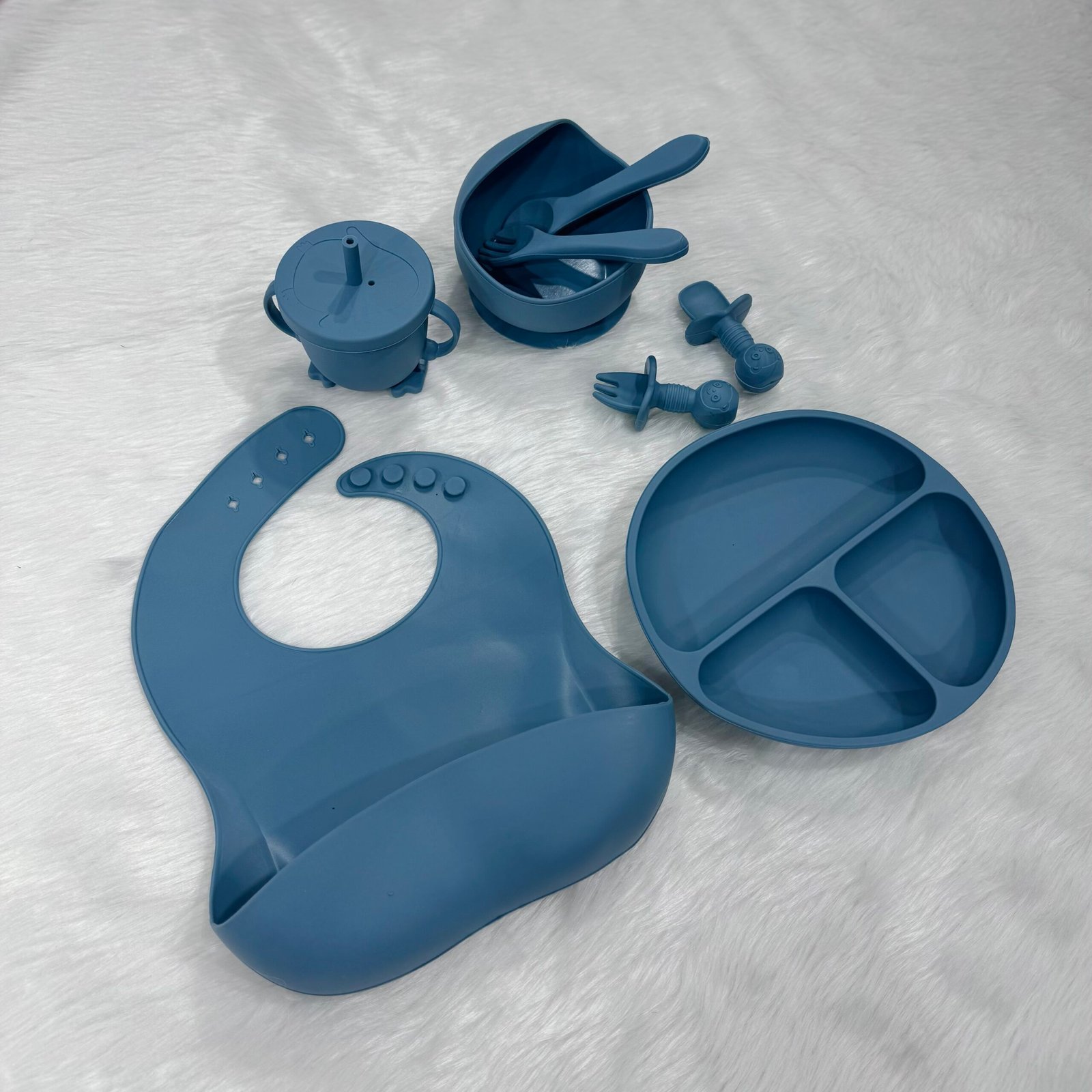 Premium Baby Complete Feeding Set - Kashmir Blue