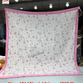 6-Layer Muslin Cotton Swaddle - Pink