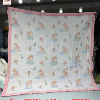 6-Layer Muslin Cotton Swaddle - Pink 1