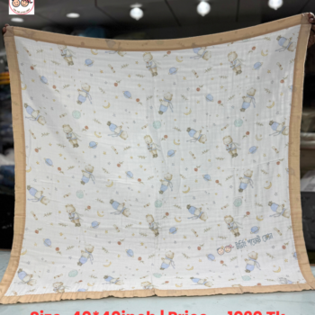 6-Layer Muslin Cotton Swaddle - Khaki 1