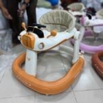 Premium Baby walker, height adjustable, folding,music - Mango