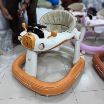 Premium Baby walker, height adjustable, folding,music - Mango