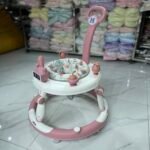 Multi-functional Round Shape Baby Walker - Oriental Pink